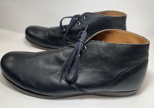 John Varvatos Black Leather Chukka Boots Men’s 10 M Lace-Up Ankle Shoes